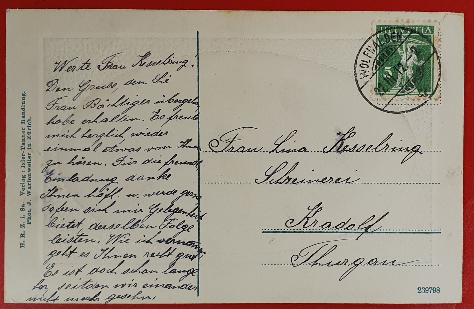 Cartoline postali: Gruss aus Flawil 1902 – Usato da Kreuzlingen venduto da Rschweiz1 1