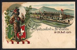Litho St. Gallen, Eidgen. Schützenfest 