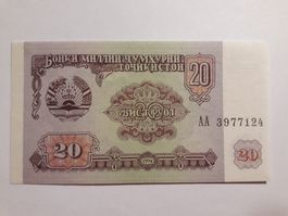 TADSCHIKISTAN - 20 Rubel 1994 UNC (3977124)