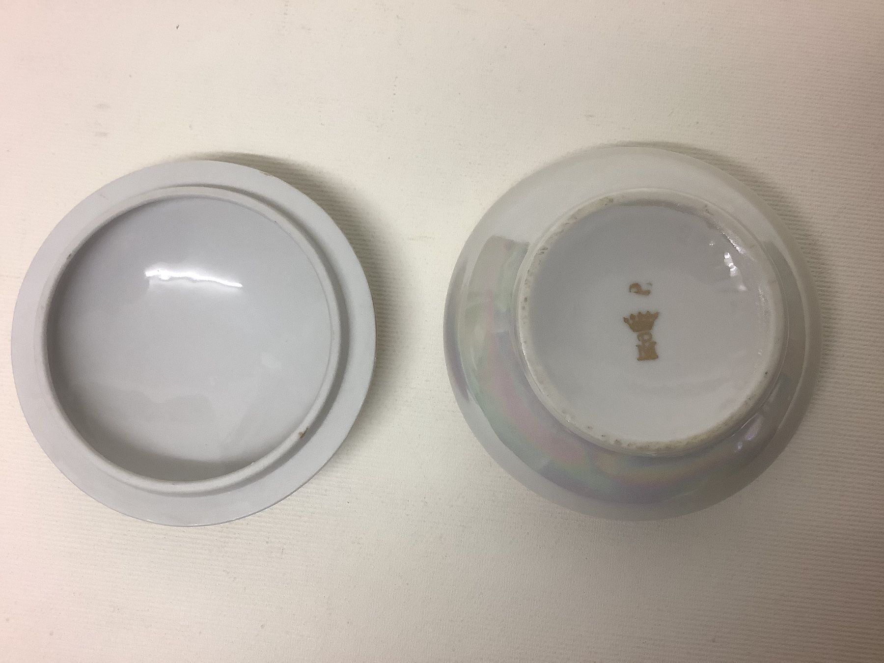 Zuckerdosen: Porzellandose bemalt – Gebraucht aus Zürich von -Panoptikum- 3