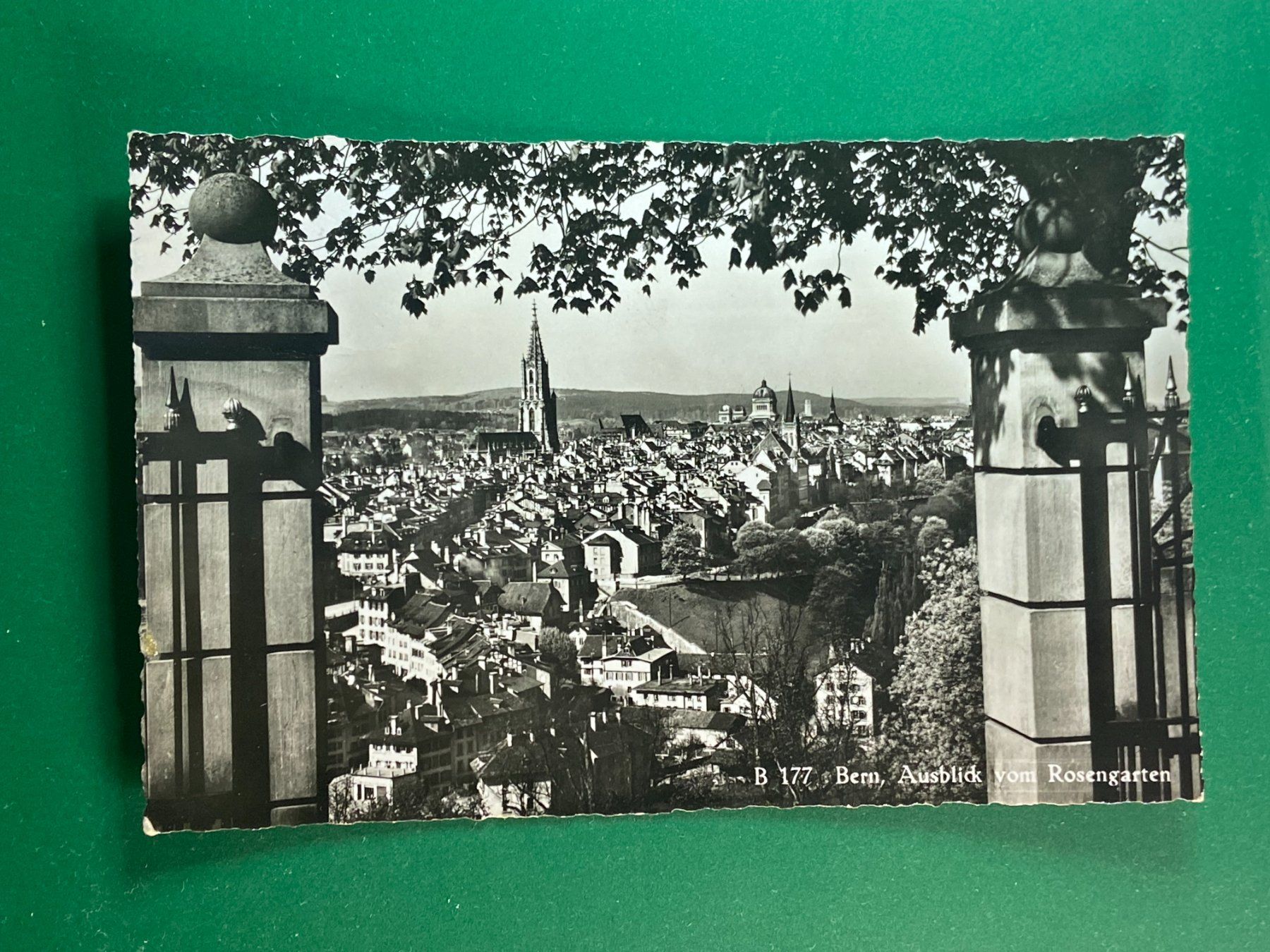 Cartoline postali: Bern - Ausblick vom Rosengarten – Usato da Steg VS venduto da danwer74