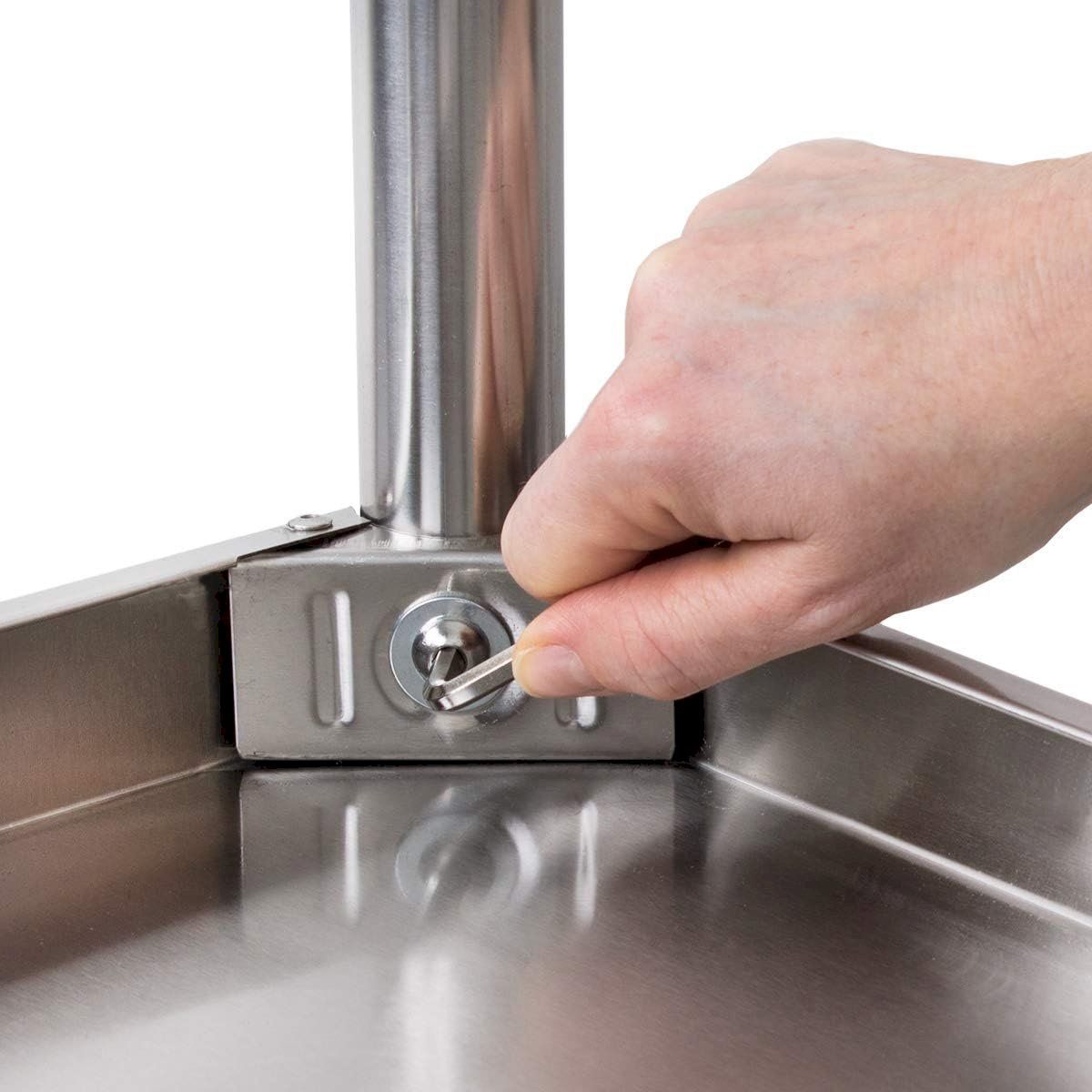 Attrezzatura professionale & Gastronomia: Edelstahl GastroTisch Aufsatzboard 150cm – Nuovo e nell'imballaggio originale da Bottighofen venduto da zaap 4