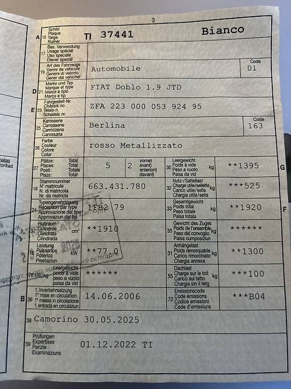 Automobili: Fiat doblo – Usato da Davesco-Soragno venduto da dav_tzq5 1