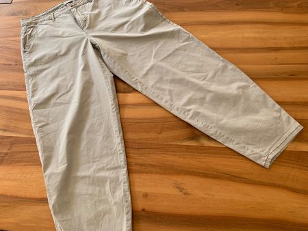 NILE Hammer Hose beige weites Bein Gr. L