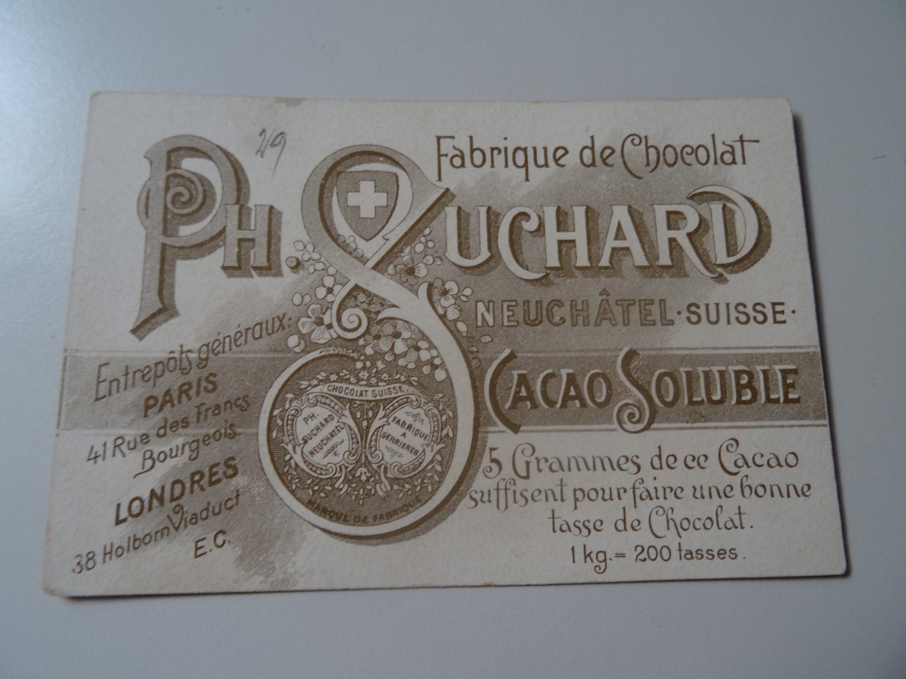 Suchard Sammelbilder & Trading cards: alte Suchard Werbekarte – Gebraucht aus Lupfig von Jolly63 1