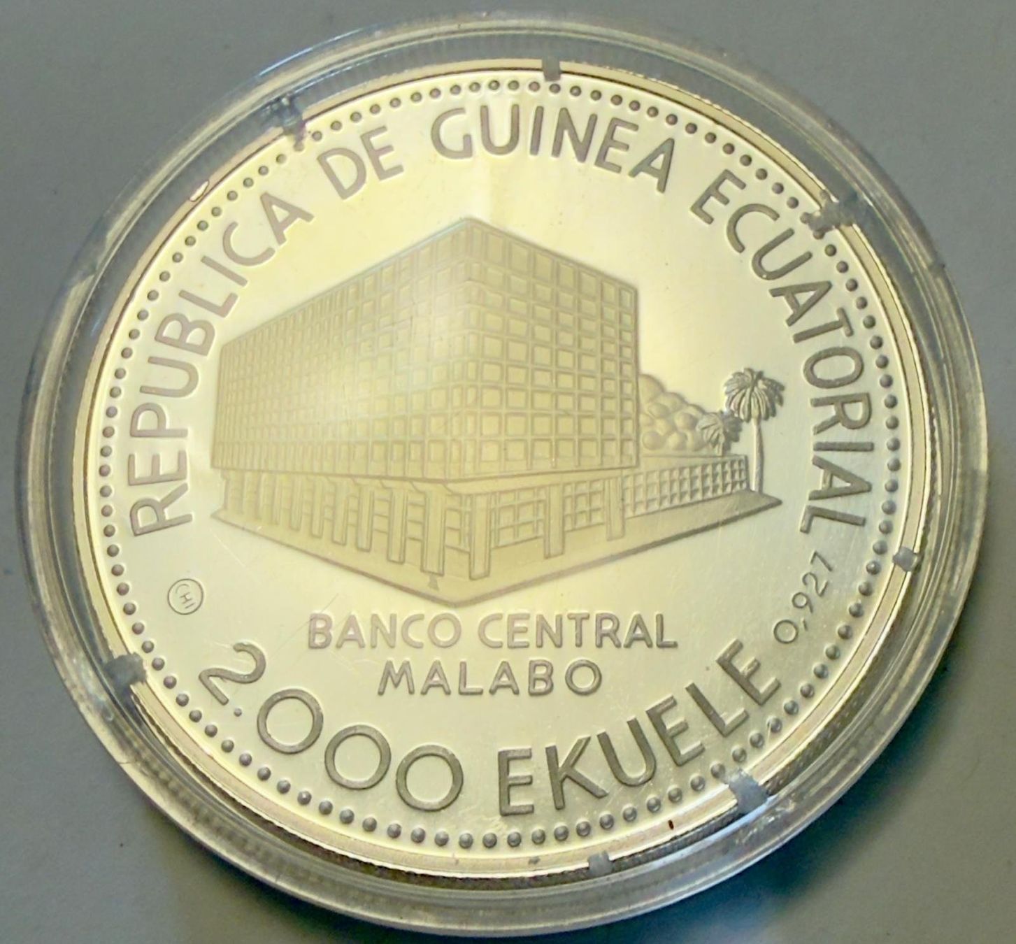 Alle Münzen: Guinea Equatorial 2000 Ekuele 1980 Proof Kat: CHF 100.- – Neu (gemäss Beschreibung) aus Zürich von Tasmiyah 3