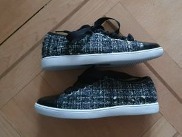 Navyboot Sneakers Tweed schwarz grau Gr. 35