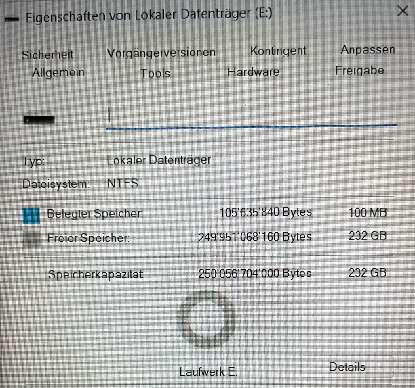 Dischi rigidi: Externe Festplatte 250 GB – Usato da Eglisau venduto da felix_ch 6