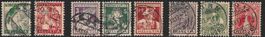 LOT Trachten Werte 1915-17 Stempel lesbar hochwertig ab 1.-