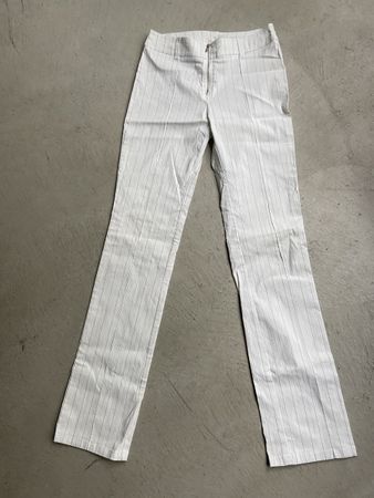 Original 2000s Vintage Low Waist Stretch Hose Nadelstreifen