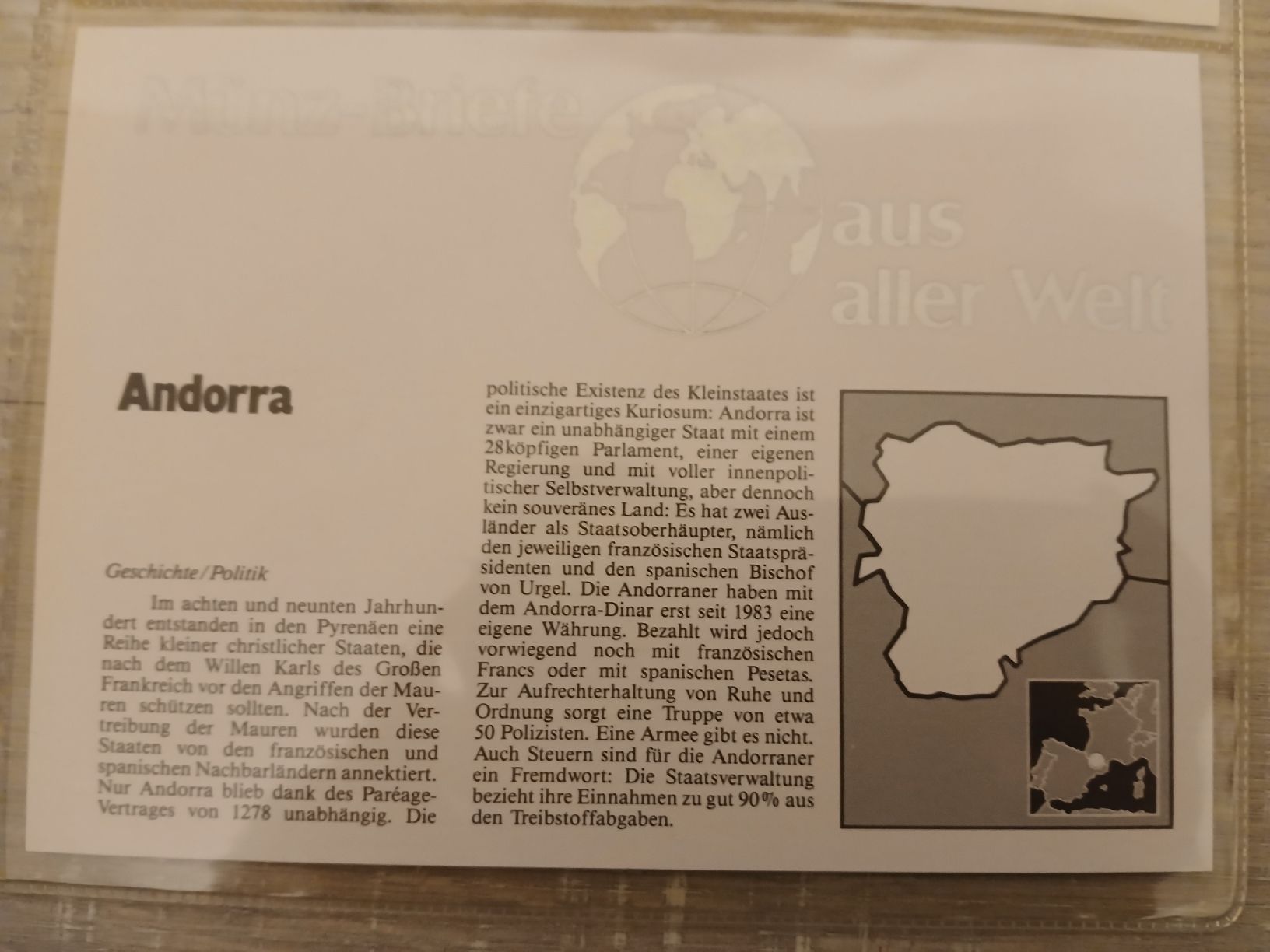 Alle Münzen: Münzenbrief  Andorra – Neu und originalverpackt aus Tägerig von Gaet83 1