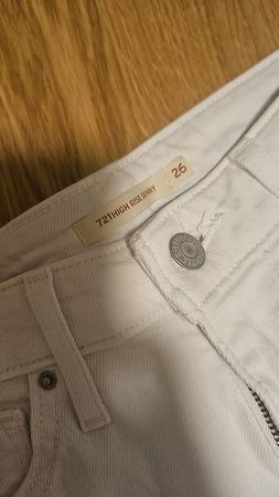Levi's 721 High Rise Skinny Jeans Weiss Gr. 26x32