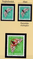 1953, PJ, ABART, PLATTENFEHLER FARBTUPFER