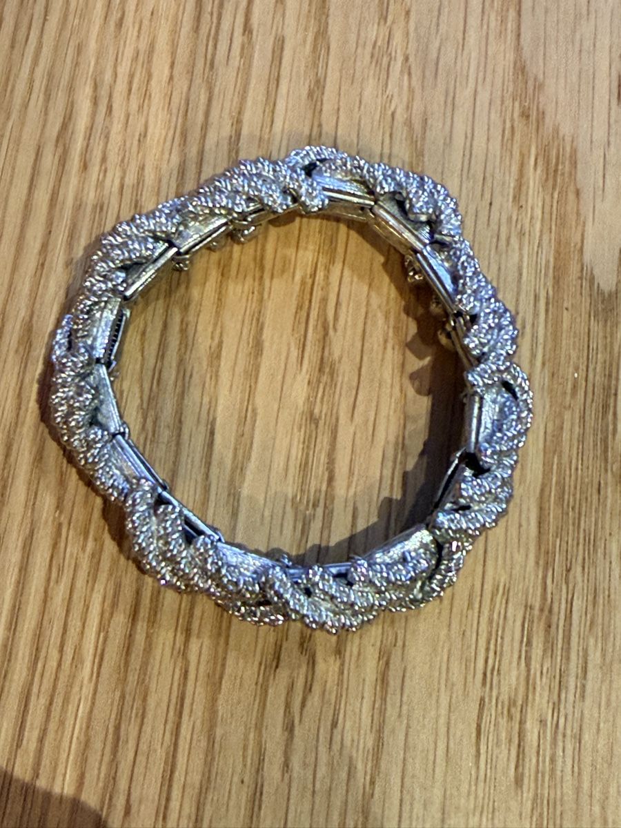 Armbänder & -reifen: Vintage Expandable Statement Bracelet Textured Brutalist – Gebraucht aus Gockhausen von van_82kh 3
