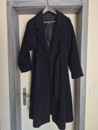 Manteau bleu marine Claude Havrey chachemire et laine M