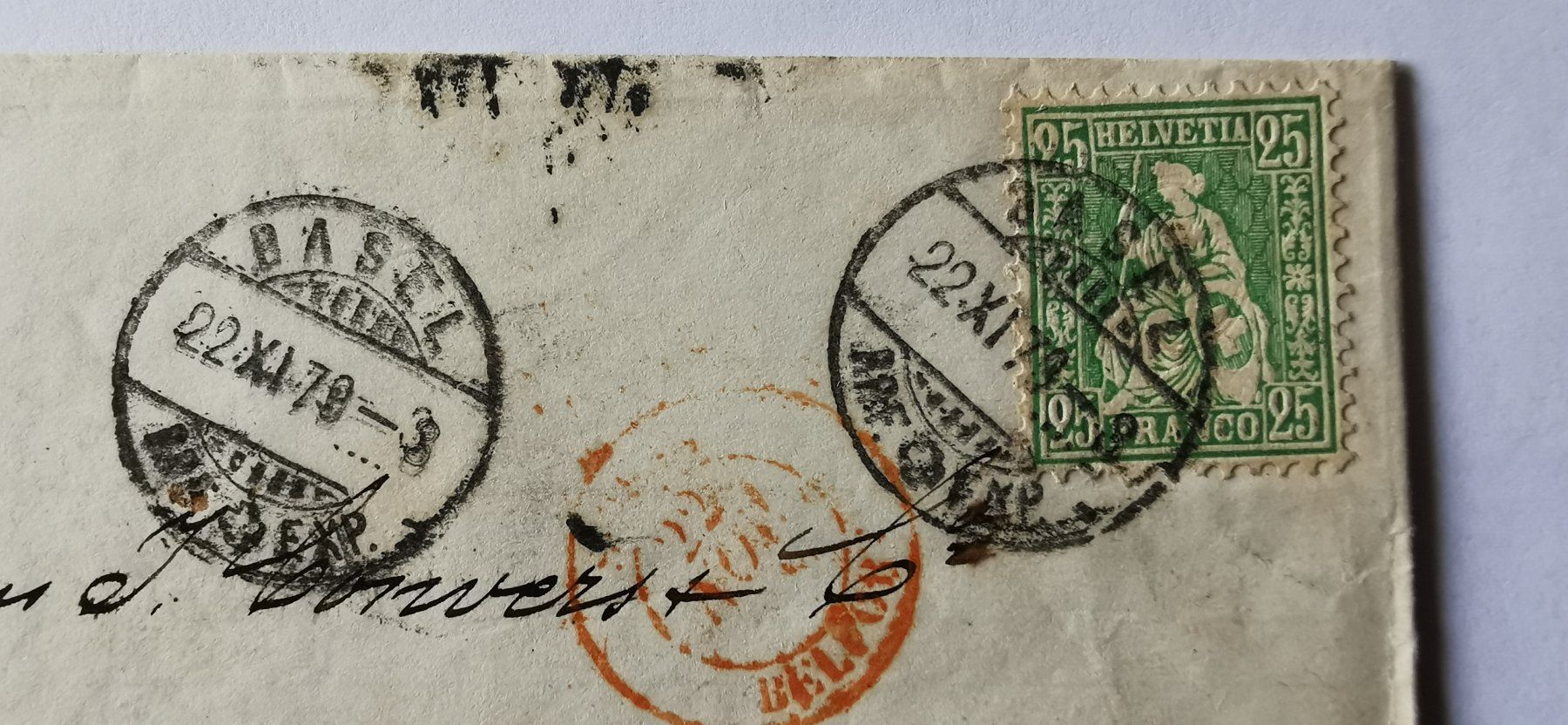 Tous les timbres: Falt-Brief 1878 – D'occasion à Aadorf par Chnorli-Furz 1