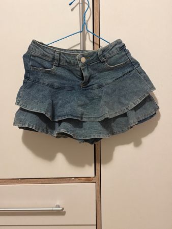 Denim Short Skirt für Mädchen große S