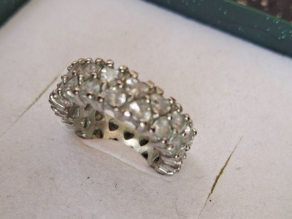 Anelli: Funkelnder Cocktail Ring opulent Modeschmuck, Gr. 19 mm – Usato da Münchenbuchsee venduto da babilibern 3