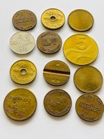 Lot 12 x Jeton Casino Zug Modetaler Caritas Weiss Autos 85gr