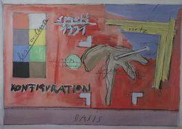 Schulwandbild, Wandbild, Lehrbild "Konfiguration" H. Spaeti