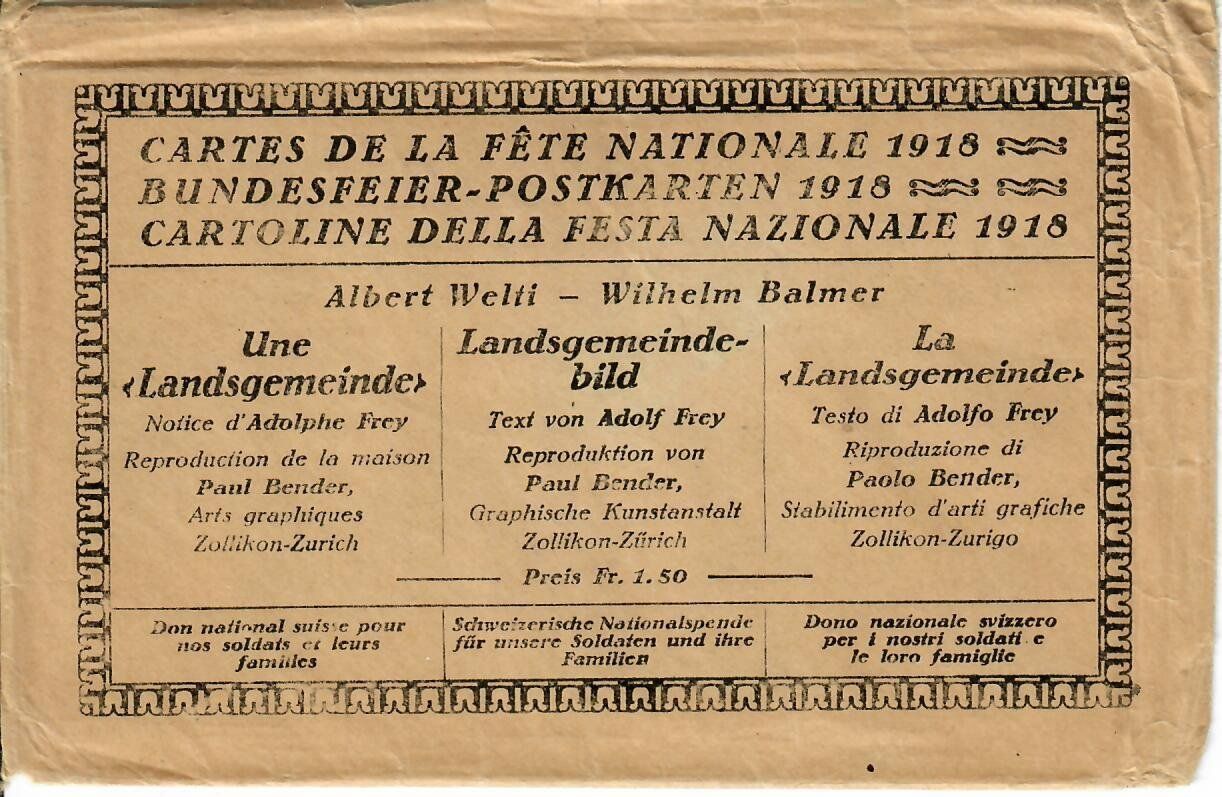 Cartoline postali: Bundesfeier Postkarten 1918 - Original Couvert – Usato da Hochdorf venduto da Ziegel-16