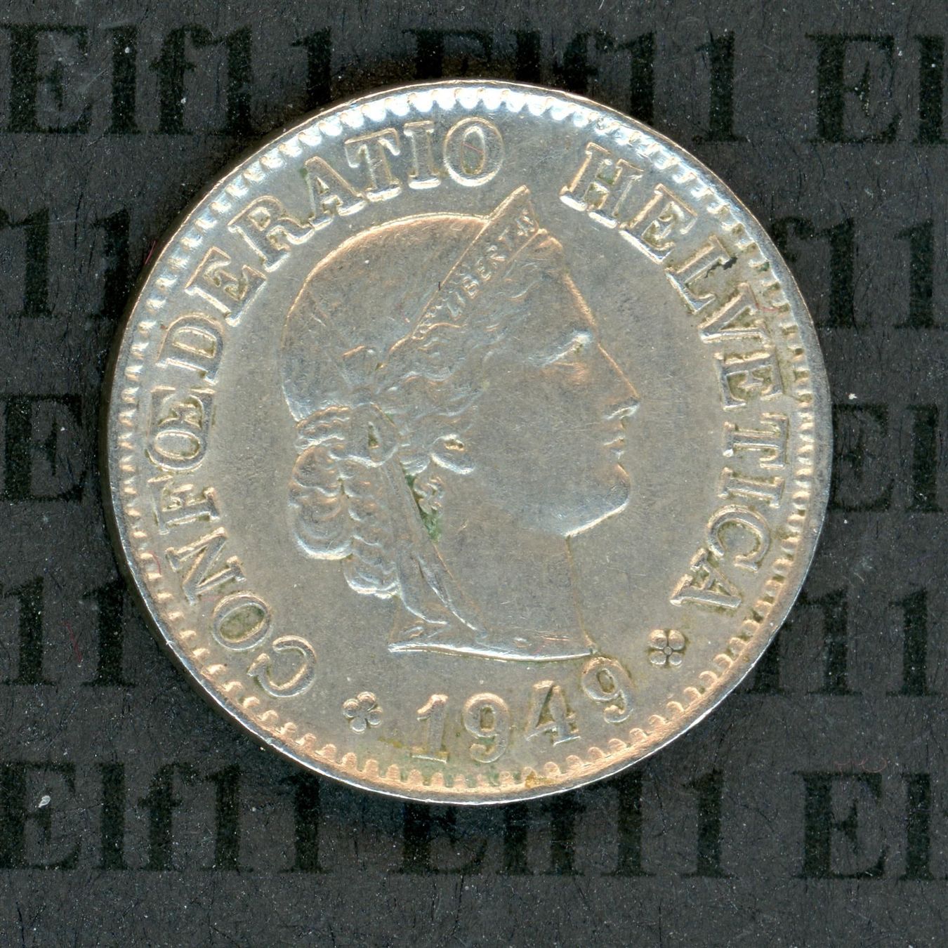 Tutti le monete: CHF___0.10 1949 -unz 10 Rappen – Usato da Widnau venduto da Elf11