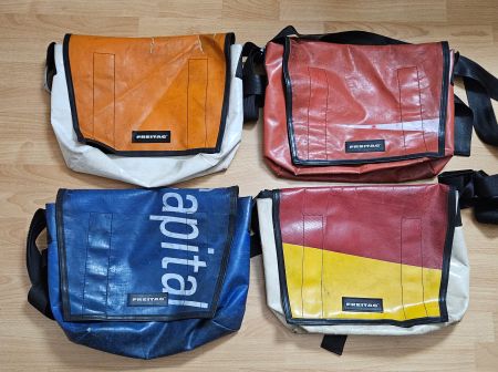 Sacs Freitag F12 Dragnet , 4 pièces pour 80.- au total