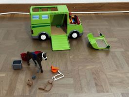 Playmobil Pferdeanhänger Camper, komplett mit Zubehör