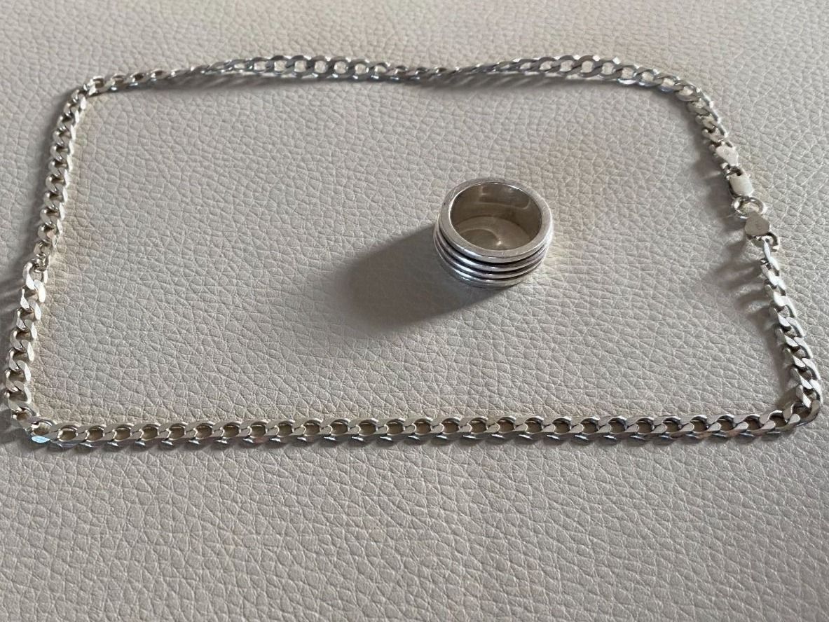 Altri gioielli: Silber 950 Schmuck (Ring und Kette) – Usato da Bachenbülach venduto da Dr.Peters 1
