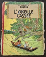 Tintin l'oreille cassée, édition 1947, mauvais état