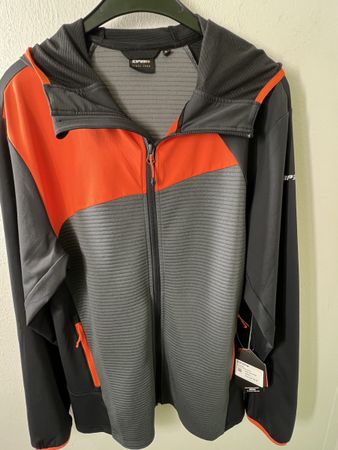 Erima Sportjacke Herren Gr. L Schwarz/Orange NEU