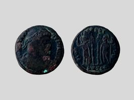 AB 1.- Follis oder Nummus ca. 4. Jahrhundert n. Chr. Bronze
