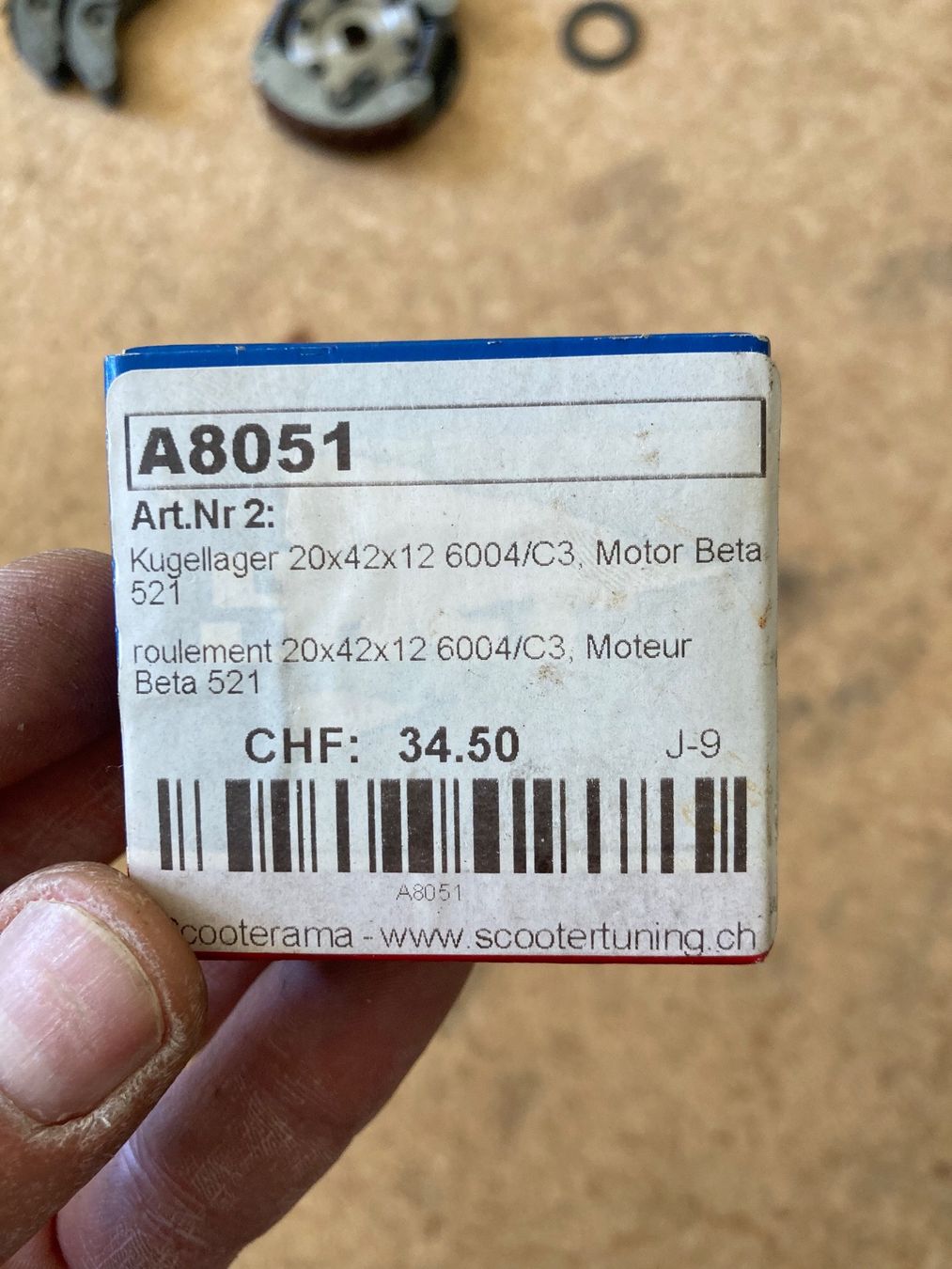 Ciclomotori: Kugellager 6004 C3 Mofa – Usato da Brittnau venduto da Paptor 1