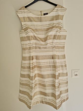 VINCE CAMUTO KLEID GR.12 M/L CREME GOLD