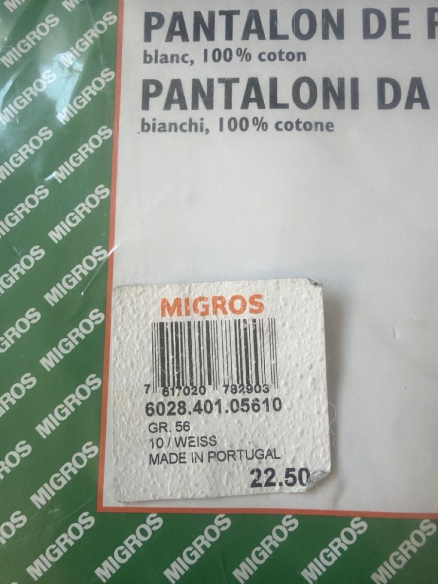 Pantaloni: Malerhose 100% Baumwolle Gr. 56 – Nuovo e nell'imballaggio originale da Zürich venduto da Blume1103 1