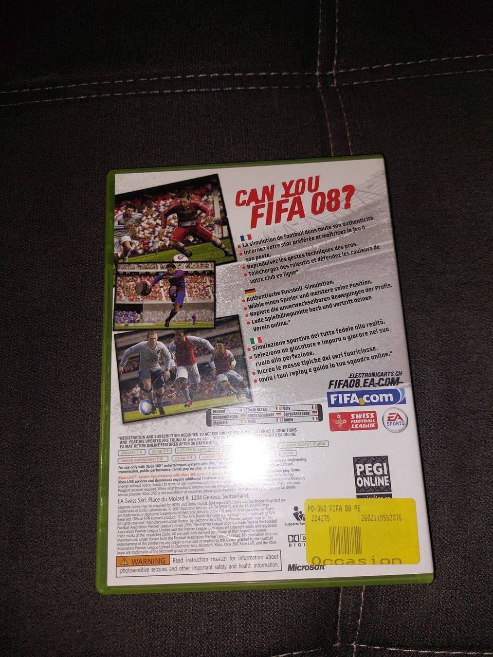 Giochi: Fifa 08 Xbox 360 – Usato da Schenkon venduto da 1996234 1