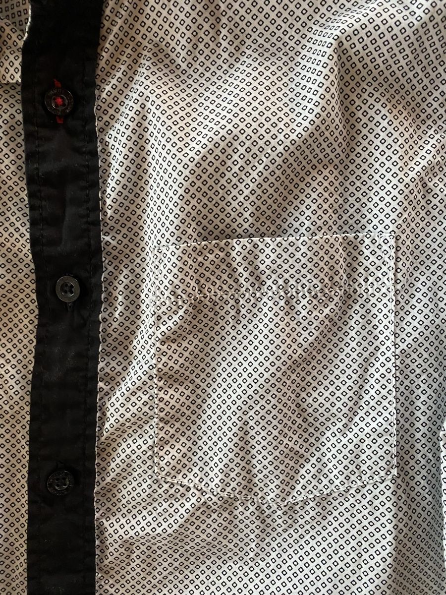 Camicie, T-shirt & Polo: Knabenhemd Gr 164 Baumwolle schwarz weiß – Nuovo e nell'imballaggio originale da Wetzikon ZH venduto da Louisiana-Girl 6