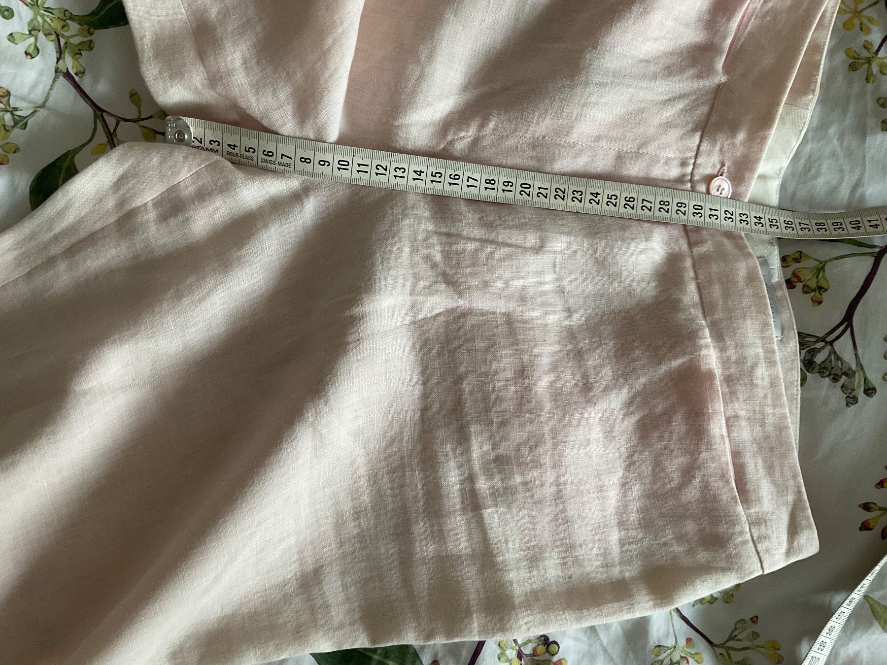 Pantaloni: LONGHIN 100% Leinen Hose Gr 40 hellrosa – Usato da Urdorf venduto da alda02 5