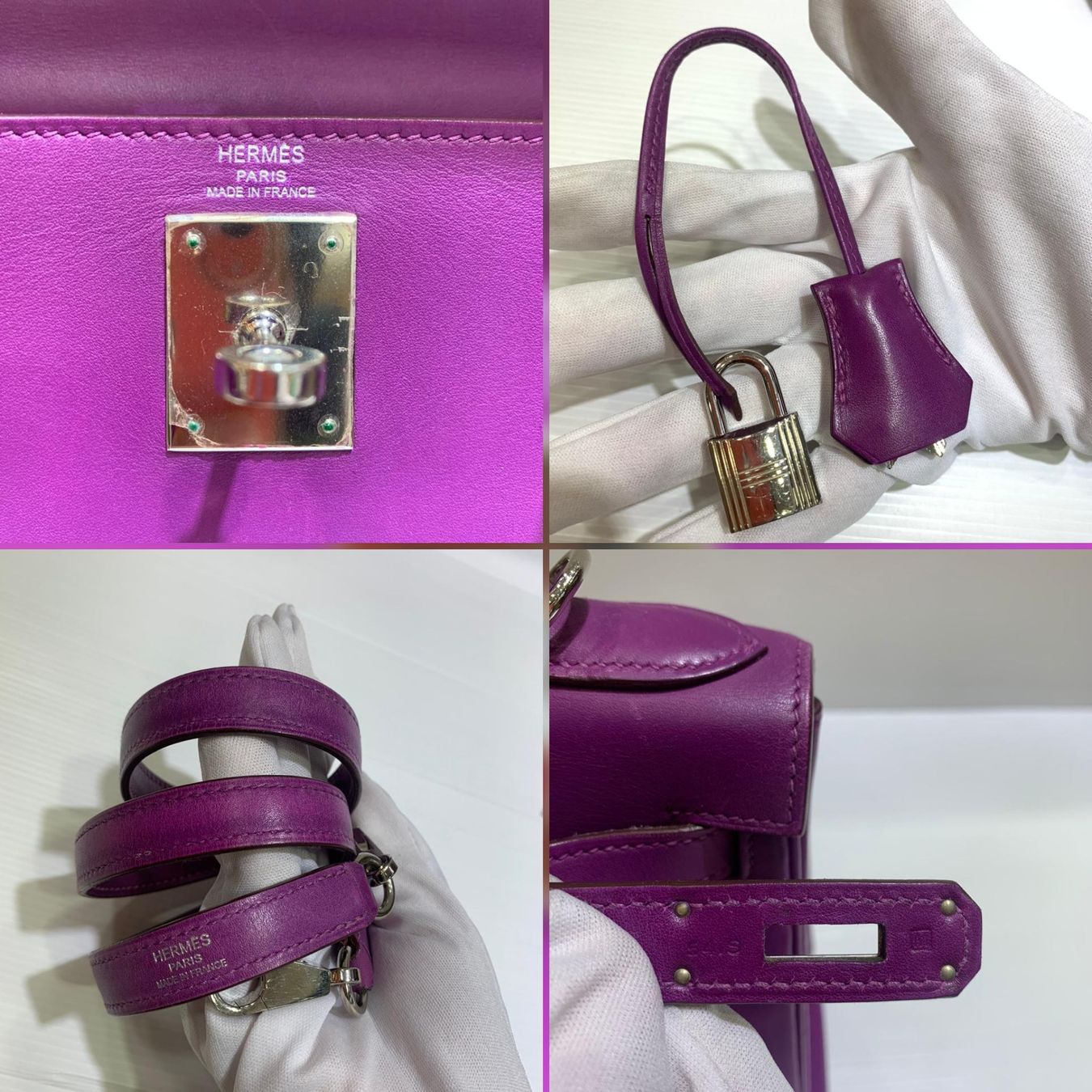 Hermès Taschen für Damen: Hermes Kelly28 Violet Swift Phw M Bababebi – Gebraucht aus Zürich von RoastedCocoNut 9