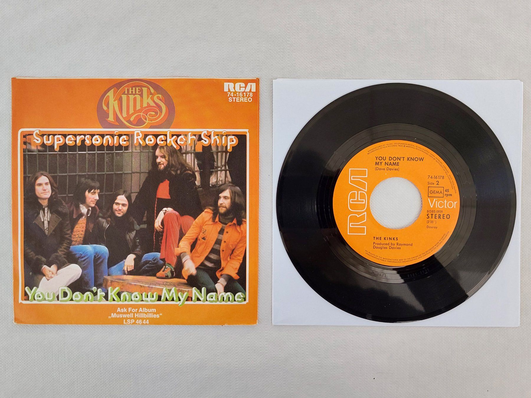 Schallplatten: 7" Single The Kinks: Supersonic Rocket Ship / You Don't Know – Gebraucht aus Hindelbank von iCardologe 1