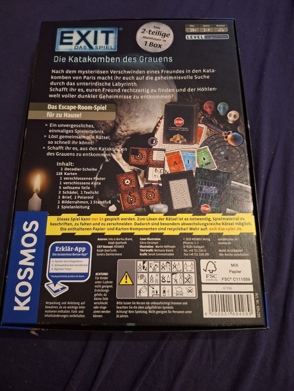 Kosmos Giochi: Die Katakomben des Grauens Exit – Nuovo (secondo la descrizione) da Würenlos venduto da Moonberry 2