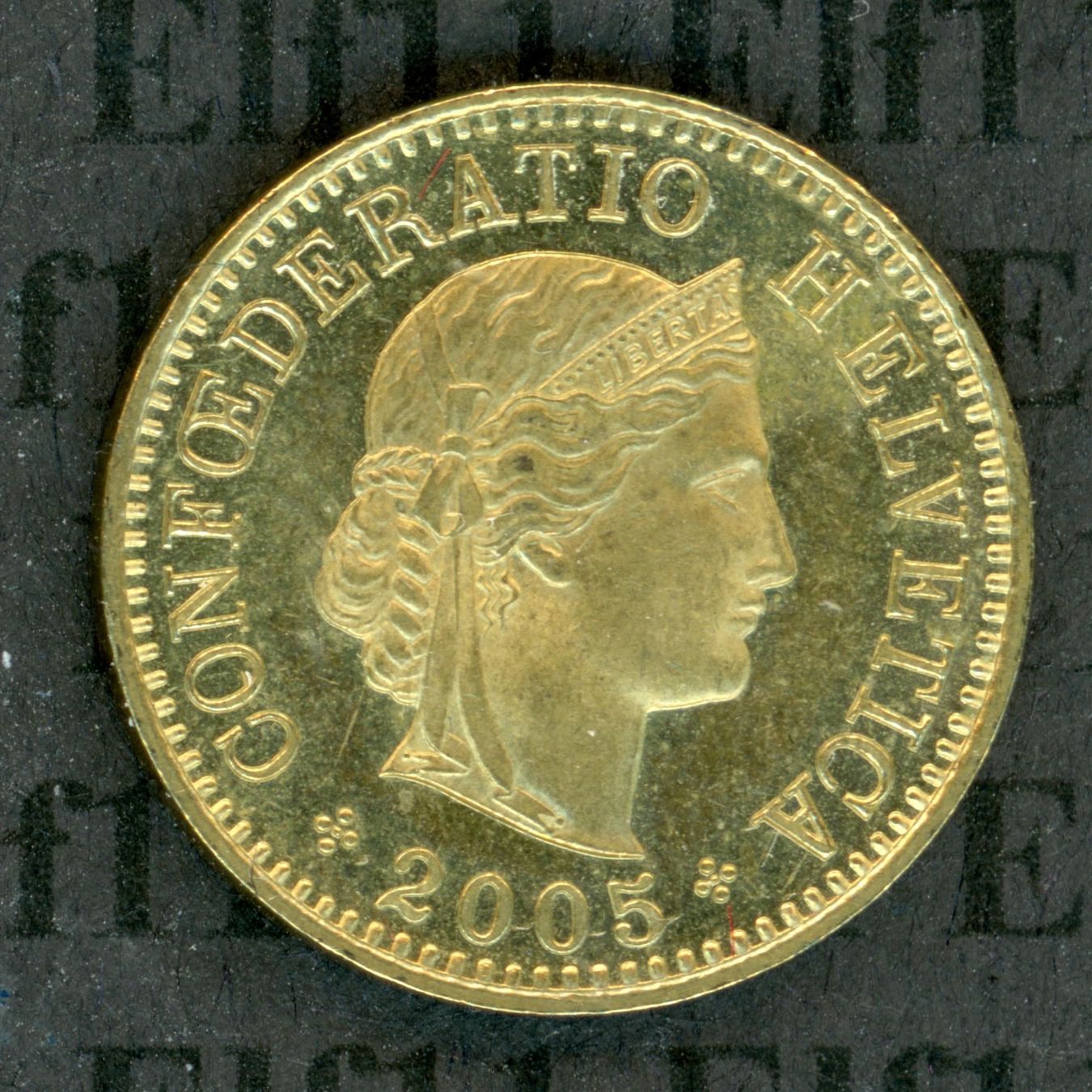 Tutti le monete: CHF___0.05 2005 -unz 5 Rappen – Usato da Widnau venduto da Elf11