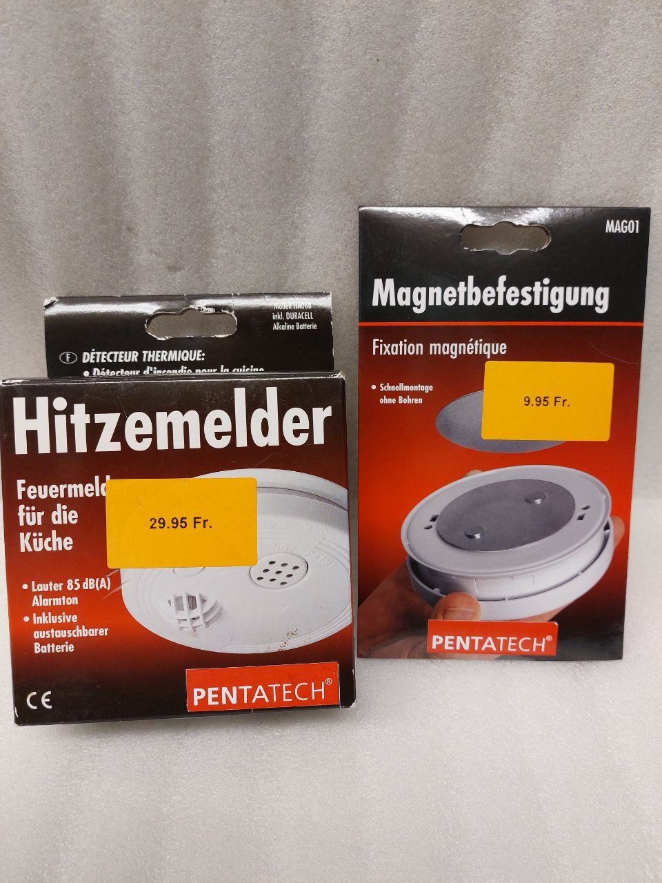 Pentatech Sistemi d'allarme: Pentatech Wärmemelder und Magnetbefestigung – Nuovo e nell'imballaggio originale da Pambio Noranco venduto da Pol69