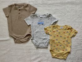 3x Baby Body kurzarm – Gr. 62/68