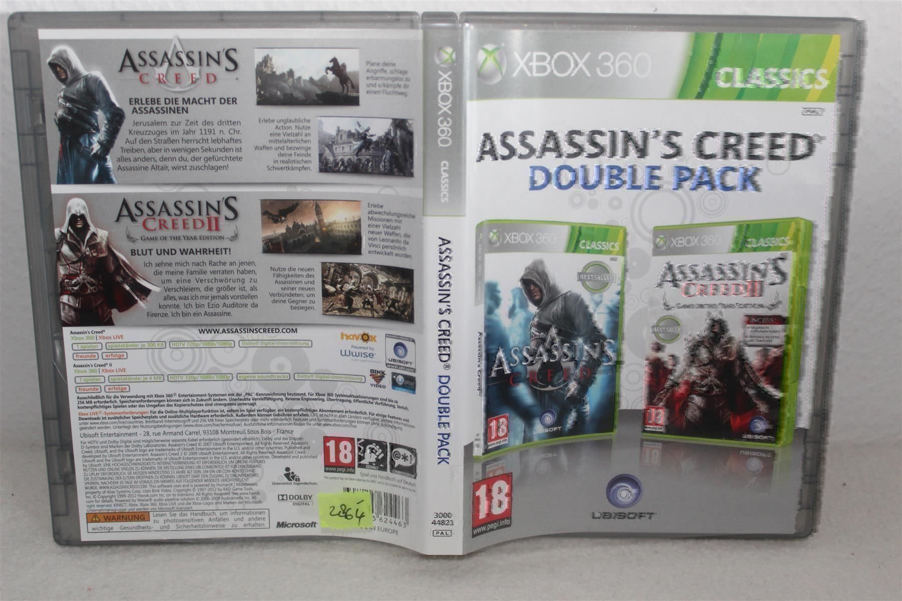 Giochi: Assassin's Creed 1+2 Double Pack – Usato da Reinach BL venduto da RetroGamesSportsMore
