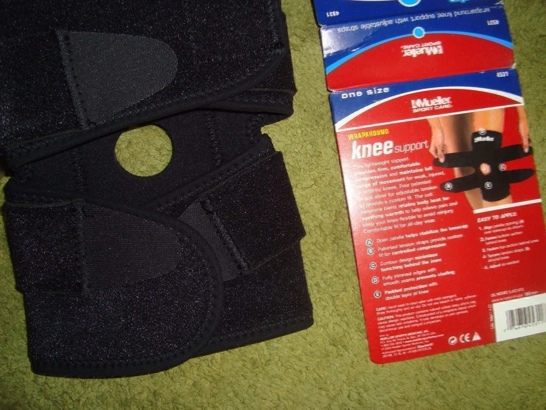 Protezioni & Imbottiture: Knieschützer Mueller u.s.a. knee open wraparound One Size – Nuovo e nell'imballaggio originale da Wädenswil venduto da OliveDerSpezialist 4