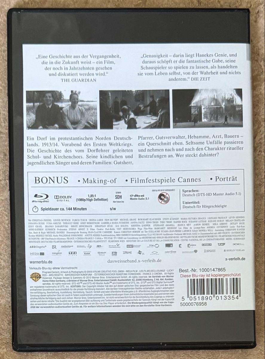 Alle DVDs: DAS WEISSE BAND – Neu (gemäss Beschreibung) aus Dietikon von AndreaSch01 1