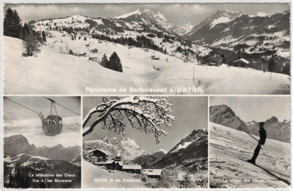 Cartoline postali: Gryon - 4 Bild AK – Usato da Binningen venduto da Mountainrider