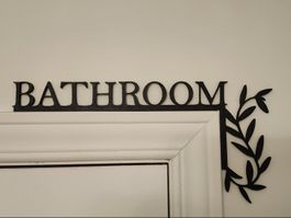 Décoration de cadre de porte - Bathroom