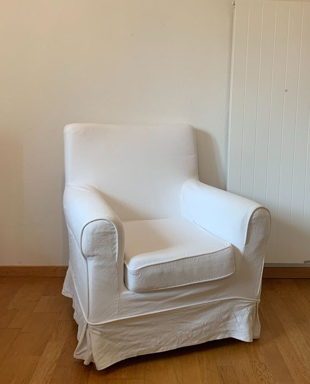 EKTORP JENNYLUND Ikea Sessel weiss mit Bezug Kaufen auf Ricardo